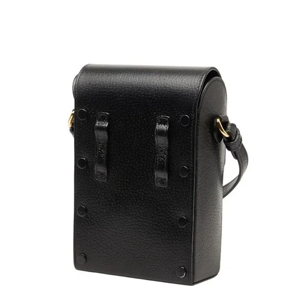 Gucci Horsebit Black Leather Shoulder Bag - Picture 2 of 9